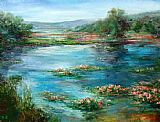 Lilacs Canvas Paintings - Stephen Shortridge Lilacs
